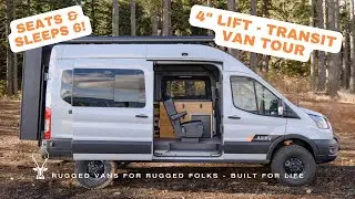 4” Lifted Transit Van Tour with Axis Revolver