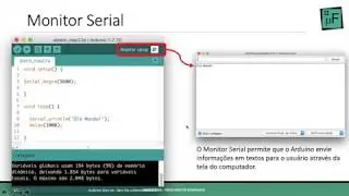 Como escrever na tela com Arduino! Serial Monitor - Tutorial #Aula_16