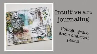 Intuitive art journaling - process video