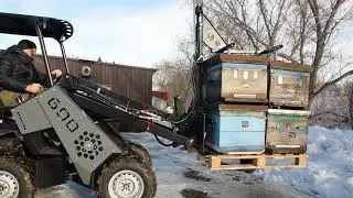 Погрузчик для ульев (вилы с прижимом), доставка клиенту