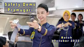 Safety Demo Pramugari - Batch October 2022 #sekolahpramugari #pramugari #safetyfirst #pesawat