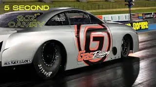 2JZ Camry - Afif runs his first 5 second pass