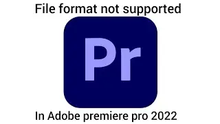 file format not supported in adope premiere pro 2022