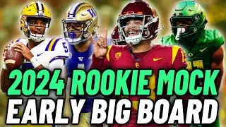 2024 NFL Fantasy Football Rookie Mock Draft | 2024 Early Rookie Big Board