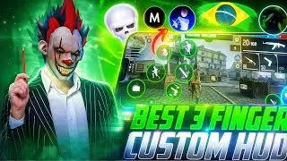BEST 3 FINGER CUSTOM HUD 😳 CODE 💀⚙️ 3 FINGER FREESTYLE CUSTOM HUD IN FREE FIRE | TOP 3 BEST HUD