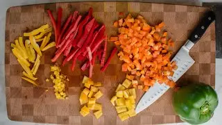 Knife Skills: How to Cut a Bell Pepper