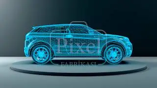 3D Car Technology Wireframe Transition Animation - Pixel Fabrikası 3D Studio