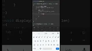 Selection Sort in c
