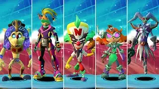 Crash Team Rumble - All Skins, Emotes and Sounds (Battlepass Season 1) [4K]