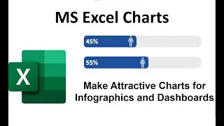 MS Excel Charts with Icons, Make Attractive Charts for Infographics and Dashboards