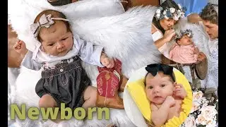 Reagindo as fotos newborn da Maria Cecília
