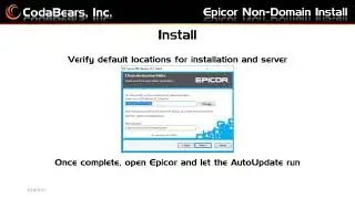 Installing Epicor ERP 10 Client to non-domain machines