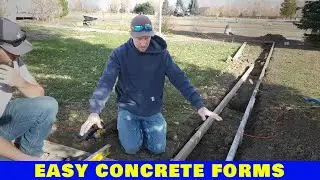 How We Build Easy Forms For A Concrete Mow Curb
