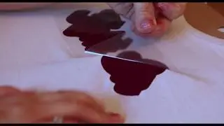 Layer Two Colors of Iron On Vinyl on a Shirt