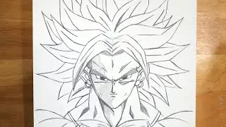 How to Draw Broly Step by Step - Dragonball super | Broly Drawing