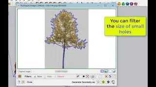 Pic2hape - Preview - Contouring a 2D tree