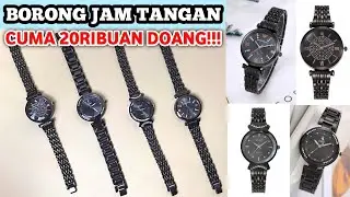 SHOPEE HAUL REVIEW JAM TANGAN RANTAI CEWEK KEKINIAN BLACK EDITION❗ KOK BEGINI SEMUA SIH 😭💓
