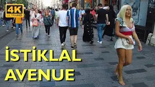 ISTIKLAL Taksim Walking Tour 4K UHD 50fps | istiklal street ISTANBUL TURKEY