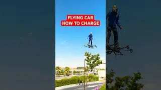 Flying Car Stuck - How To Charge on Road with SkySurfer Aircraft 🚁 Flying Drone Vehicle. 