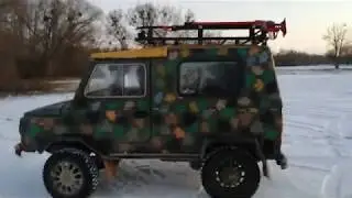 Неудачный дрифт на ЛуАЗе.