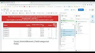 How To Returns the distinct count of items using Calculated Field in Looker | 