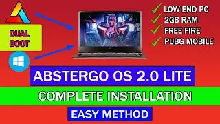 How To Install  Abstergo OS 2.0 Lite Edition | Easy Installation | Low End PC