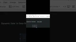 How to Add Dynamic Date in Data Studio or Data Looker Studio Report #shorts