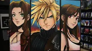 Final Fantasy VII Charity Painting - See Description for live bidding!