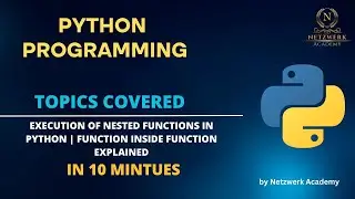 Execution of Nested Functions in Python | Function Inside Function Explained 🔁