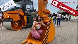 Огромные машины: МАЗ, МТЗ, БелАЗ, БелДжи, Амкодор выставка новейших образцов техники
