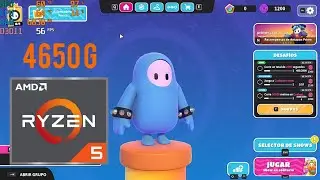 Fall Guys / ryzen 5 pro 4650g/1080p test español 