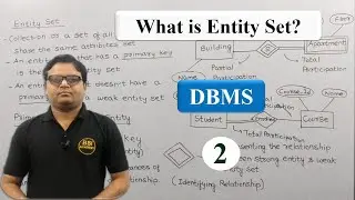 Strong and Weak Entity Sets in DBMS [Hindi] | Classification of Entity Sets | Computer Science
