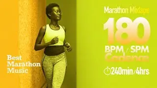 240-Minute 180BPM Running Music | Push Your Limits with High-Speed Cadence | Marathon HIIT Training