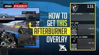 How to get this Afterburner overlay | MSI