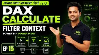 DAX CALCULATE Function EP 15 | Hindi Urdu