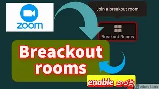 Zoom Breakout Rooms Enable | Use Zoom Breakout Rooms | Sinhala | Lithira Videos |