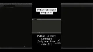 First Python program | Hello World with python