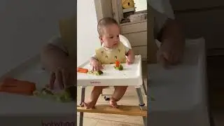 Min - having lunch #baby #cutebaby #cute