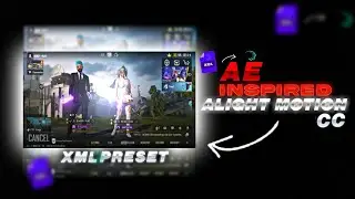 pc like cc in alight motion xml/preset | pubg lobby video xml cc