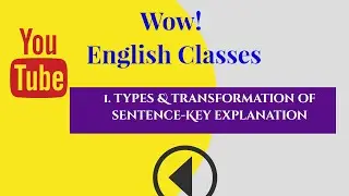 Type&Transformation of Sentence Key. Question paper is available in the description