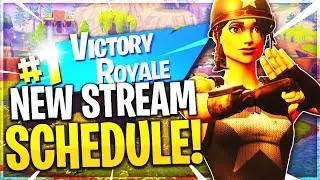 MY NEW STREAM SCHEDULE! - Fortnite Battle Royale Solo Console PS4 Victory! (PS4 Solo Win Gameplay)