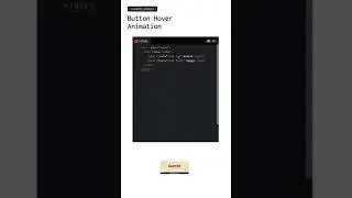 Web Design 04 - Button Hover Effect Using HTML & CSS | #html #ytshorts #shortsvideo #css