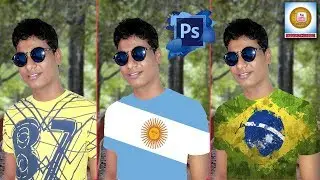 How to Put Flag images on Ti-Shirts in Photoshop cs6  YouTube Training Center