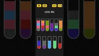 Water sort puzzle level 554