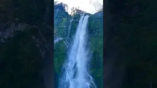 Stirling Falls-Milford Sound #queenstown #newzealand #sceniccruises #wildlife #wilderness #waterfall
