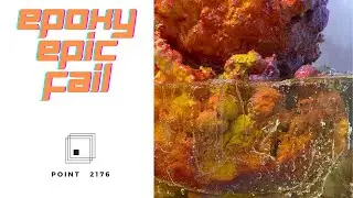 Взрывной провал эпичной тумбы из эпоксидной смолы/Epoxy epic fail with a stand