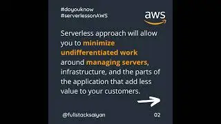 Why should I use serverless? #aws #serverless #shorts