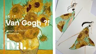 VAN GOGH Inspired Quick Fashion Sketch // Fashion Illustration // Fashion Design  |  Studio Iva