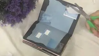 Aesthetic journal with me | blue spread | 