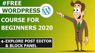 WordPress Complete Course Basic to Advance #4 | WordPress Post Editor and block panel